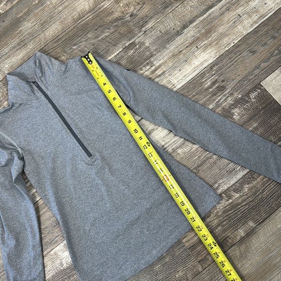 Nike Pro Dri-fit Hyperwarm 1/2 Zip Pullover Top Gray Long Sleeve Thumb, XSmall - Picture 14 of 15